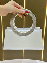 Chains Rhine Stones Split-Joint Handbags Evening Bags & Clutches