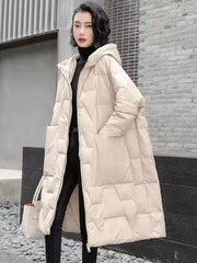 Vintage Loose Keep Warm Hooded Down Coat