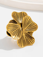 Flower Shape Geometric Irregularity Rings Accessories