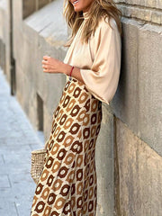Polka-Dot High Waisted Loose Skirts