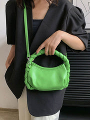 Pleated Split-Joint Woven Handbags Crossbody Bags Bags