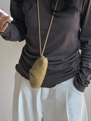 Geometric Pleated Solid Color Bags