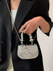 Beaded Shiny Split-Joint Crossbody Bags Bags Accessories Bags