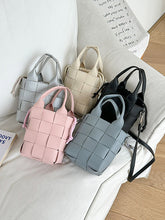 Solid Color Woven Handbags Crossbody Bags