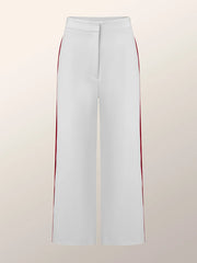 Contrast Color High Waisted Trousers Pants