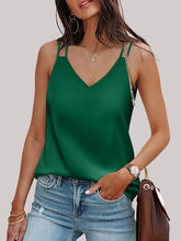 Solid Color Loose Sleeveless Spaghetti-Neck Vest Top