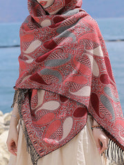 Keep Warm Tasseled Shawl&Scarf