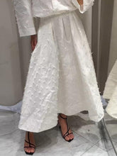 Elasticity Pleated Solid Color Split-Joint A-line High Waisted Skirts