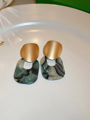 Geometric Drop Earrings