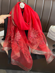 Embroidered Leisure Shawl&Scarf