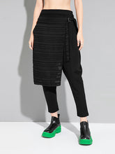 Original Stylish False Two Irregular Solid Color Harem Pants