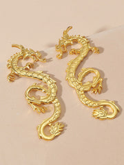 Animal Shape Solid Color Drop Earrings