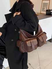 Pockets Split-Joint Tote Bags Handbags Bags