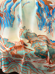 Contrast Color Printed Sun-Protection Shawl&Scarf