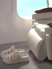 Hollow Round-Toe Split-Joint Sandals Platform Shoes