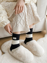 Contrast Color Striped Socks