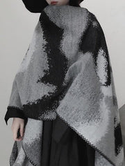 Keep Warm Tie-dyed Velvet Shawl&Scarf