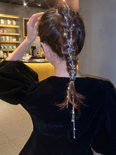 Urban Tasseled Star Shape Rhinestone Hair Clip