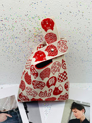Cartoon Printed Cute Woven Handbag Bags