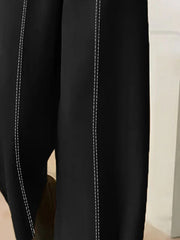 Split-Joint High Waisted Loose Trousers Pants