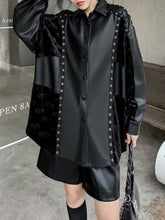 Buttoned Split-Joint High-Low Long Sleeves Lapel Blouses&Shirts Tops