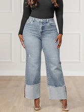 Split-Joint High Waisted Jean Pants Bottoms