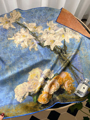 Vintage Original Floral Printed Shawl&Scarf