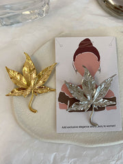 Original Vintage Maple Leaf Shape Brooch