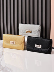Shiny Split-Joint Handbags Bags