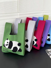 Animal Printed Woven Handbag Bags Accessories
