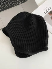 Casual Keep Warm Solid Color Hats&Caps