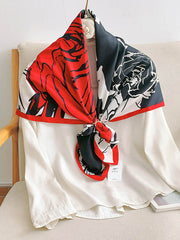 Flower Print Shawl&Scarf