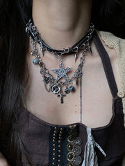 Chains Geometric Tasseled Necklaces Accessories