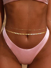 Chains Solid Color Waist Chain Accessories