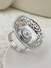 Geometric Pleated Shiny Rings Accessories