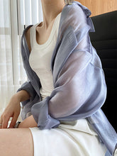 Original Simple Casual Solid Color Sun-Protection Blouse