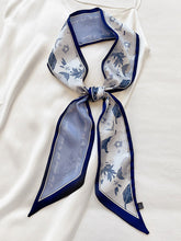 Original Floral Printed Hair Band&Silk Scarf