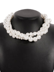 Imitation Pearl Three pieces Necklaces Accessories Dainty Necklace