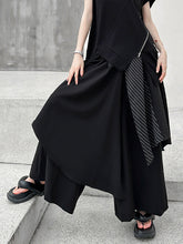 Asymmetric Split-Joint Loose Wide Leg Trousers Pants