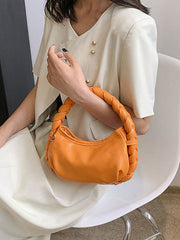 Pleated Split-Joint Woven Handbags Crossbody Bags Bags