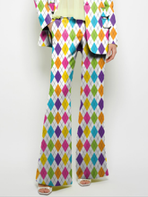 Pockets Printed Loose Wide Leg Trousers Pants