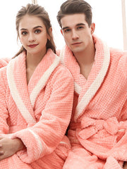 Comfortable Solid Warm Pajama Robe
