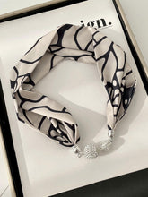 Printed Rhinestone Scarf