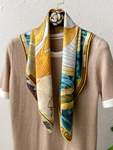 Vintage Floral Printed Contrast Color Shawl&Scarf
