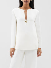 Wrap Pockets Solid Color Round-Neck Shirts Tops&Pants Two Pieces Set