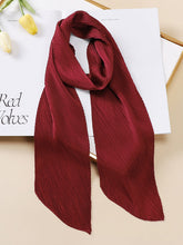 Casual Pleated Solid Color Shawl&Scarf