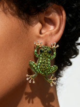 Animal Shape Rhinestone Shiny Earrings Accessories