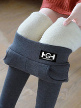 Simple Velvet Keep Warm Solid Color Leggings
