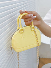 Chains Geometric Zipper Satchels Crossbody Bags