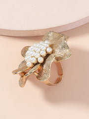 Adjustable Flower Shape Shiny Rings Accessories
